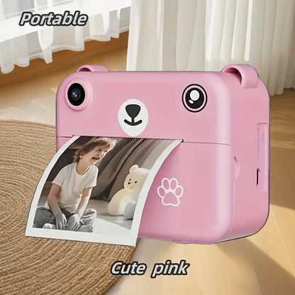 Instantcamera voor kinderen met 1080p-video, printfunctie & accessoires