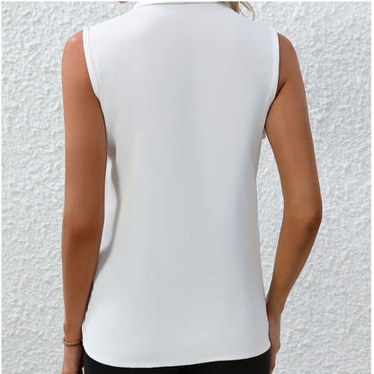 Casual zomertop met V-hals