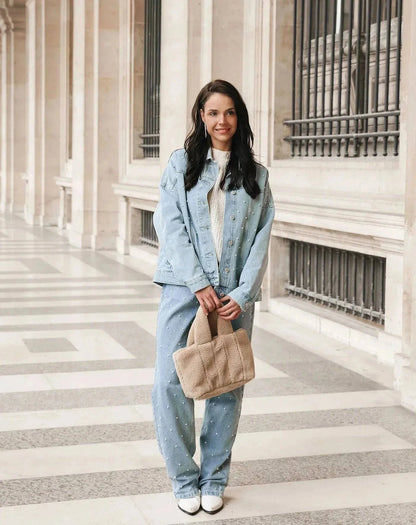 Dames Glitter Jeans voor een Sprankelende Look - Jade