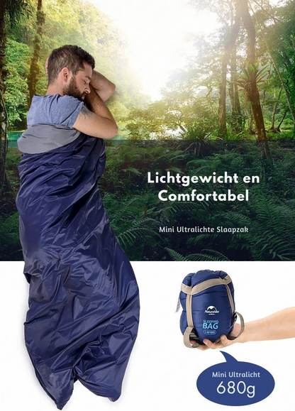 Compacte slaapzak — lichtgewicht en warm
