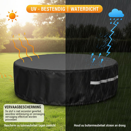 Ronde tuinmeubelhoes met luchtventilatie