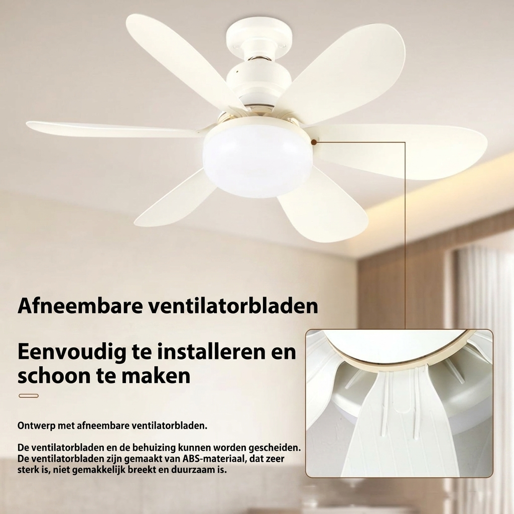 E27 LED Plafondventilator Lamp met Afstandsbediening