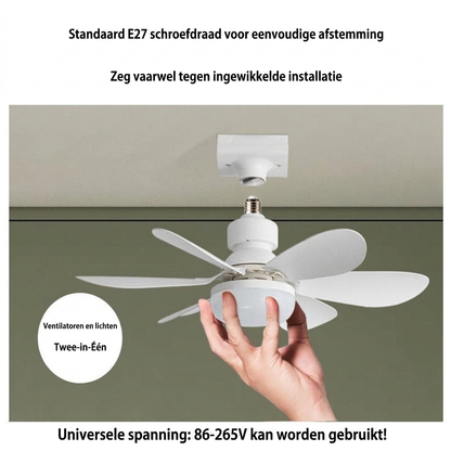 E27 LED Plafondventilator Lamp met Afstandsbediening