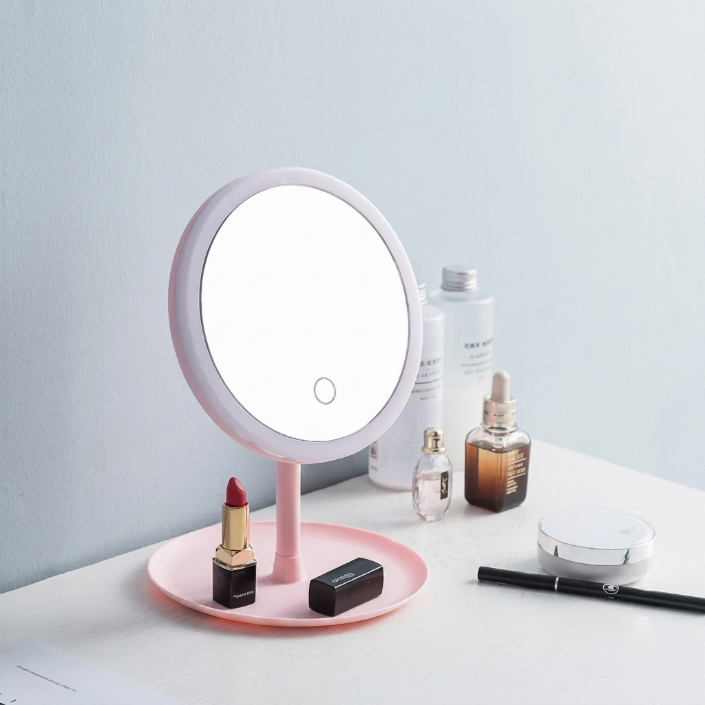 Oplaadbare LED-make-upspiegel