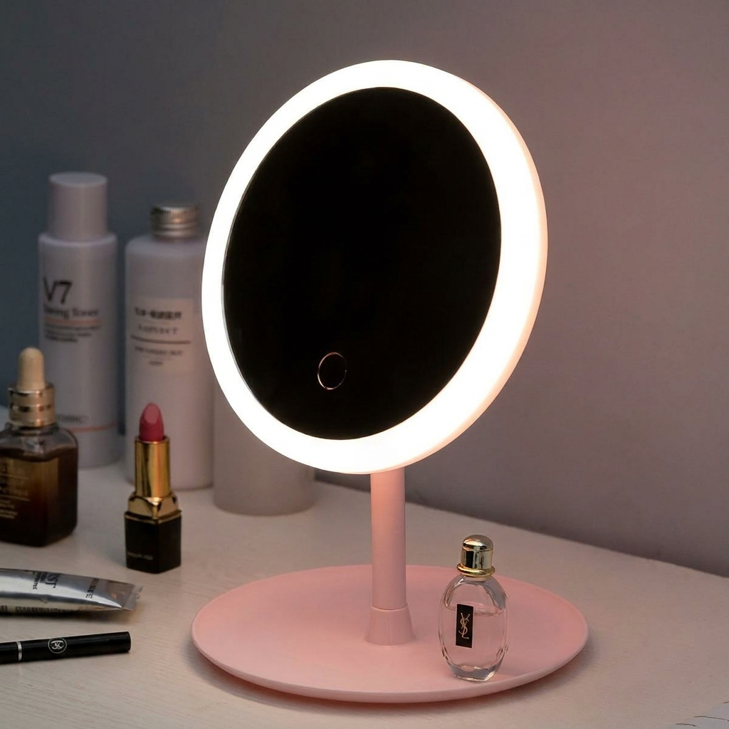 Oplaadbare LED-make-upspiegel