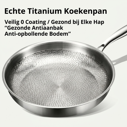 Onbedekte Titanium Biefstukpan Met Antiaanbaklaag