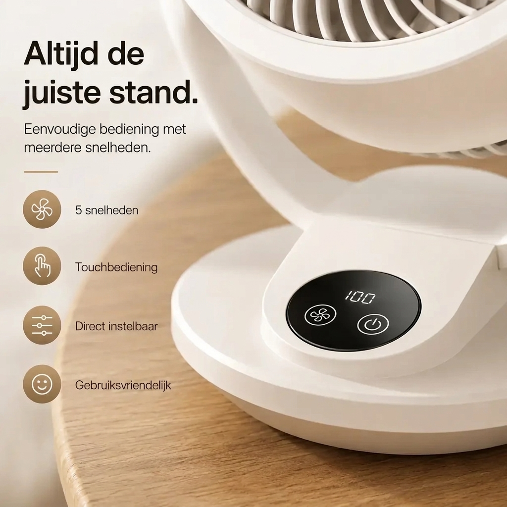 Stille Hoogvermogen Luchtcirculatie Ventilator