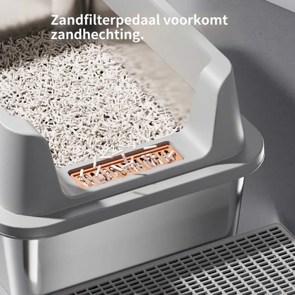 Nest Roestvrijstalen Kattenbak