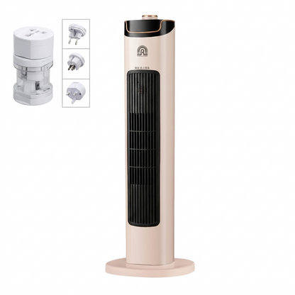Draagbare verticale ventilator met directe verwarming