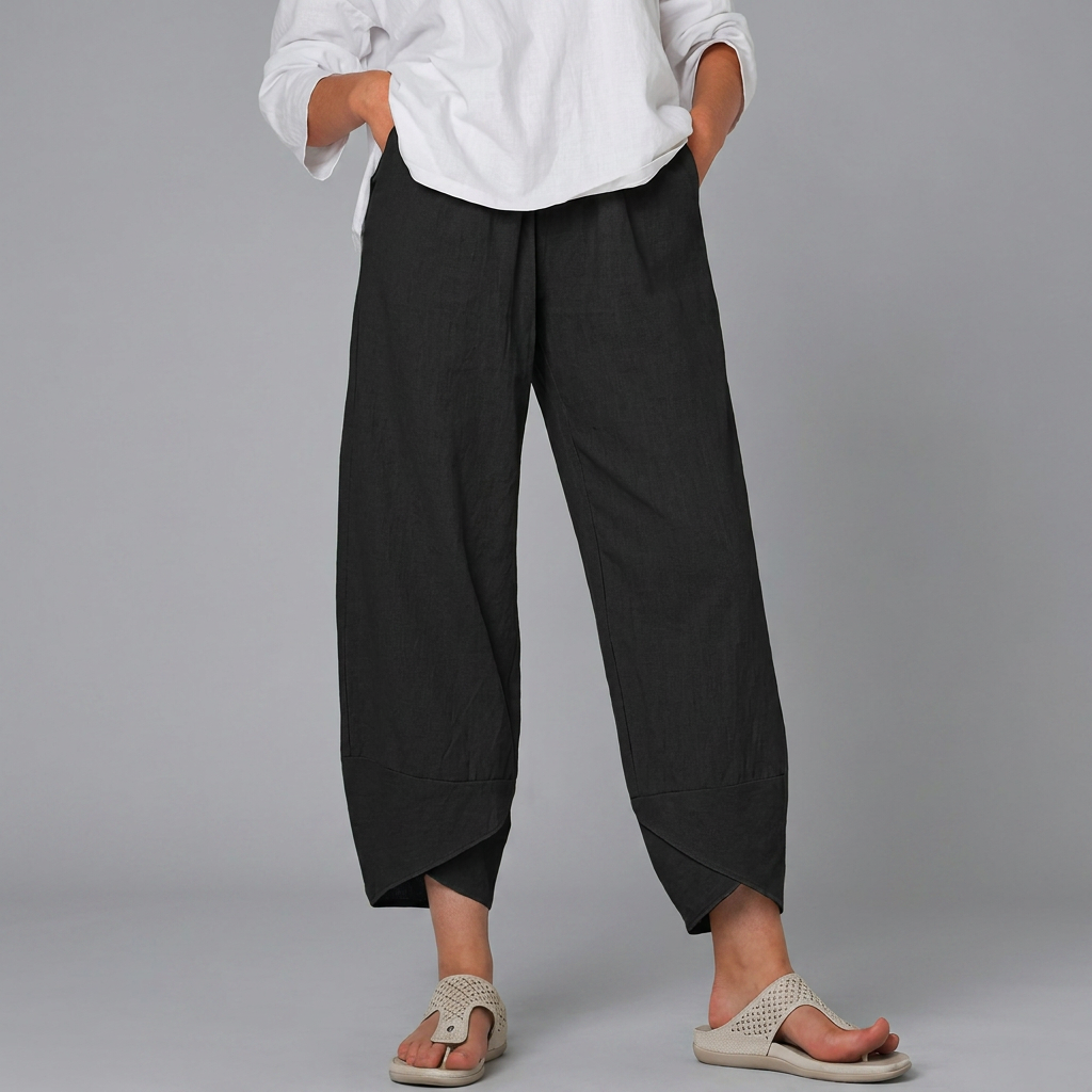 Dames Casual Rechte Broek met Comfortabele Pasvorm