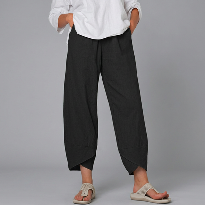 Dames Casual Rechte Broek met Comfortabele Pasvorm