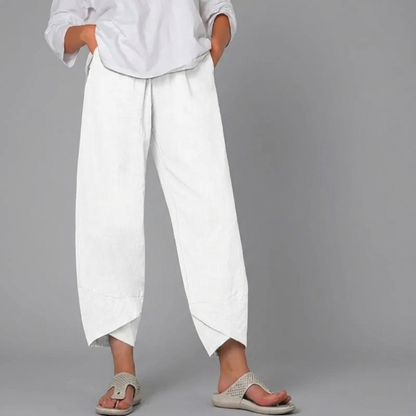 Dames Casual Rechte Broek met Comfortabele Pasvorm