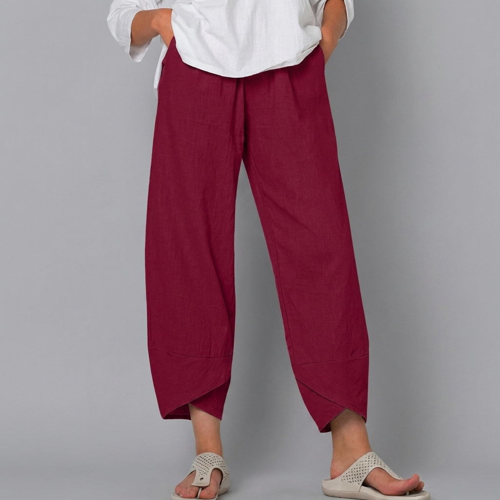Dames Casual Rechte Broek met Comfortabele Pasvorm