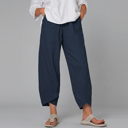 Dames Casual Rechte Broek met Comfortabele Pasvorm