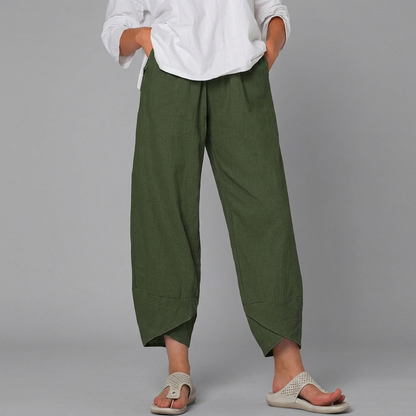 Dames Casual Rechte Broek met Comfortabele Pasvorm