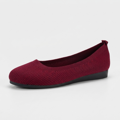 Dames instapschoenen met ronde neus en platte zool