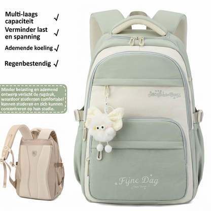 Driedelige Schoolrugzak met Cartoonprint