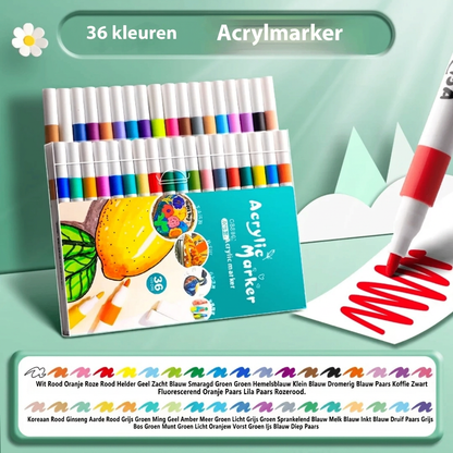 Ware Kleur Acryl Markeerstift Kleur Schilderen