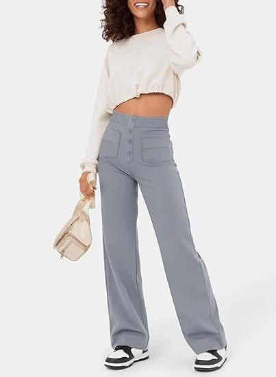 Elastische Hoge Taille Dames Broek - Isabeau