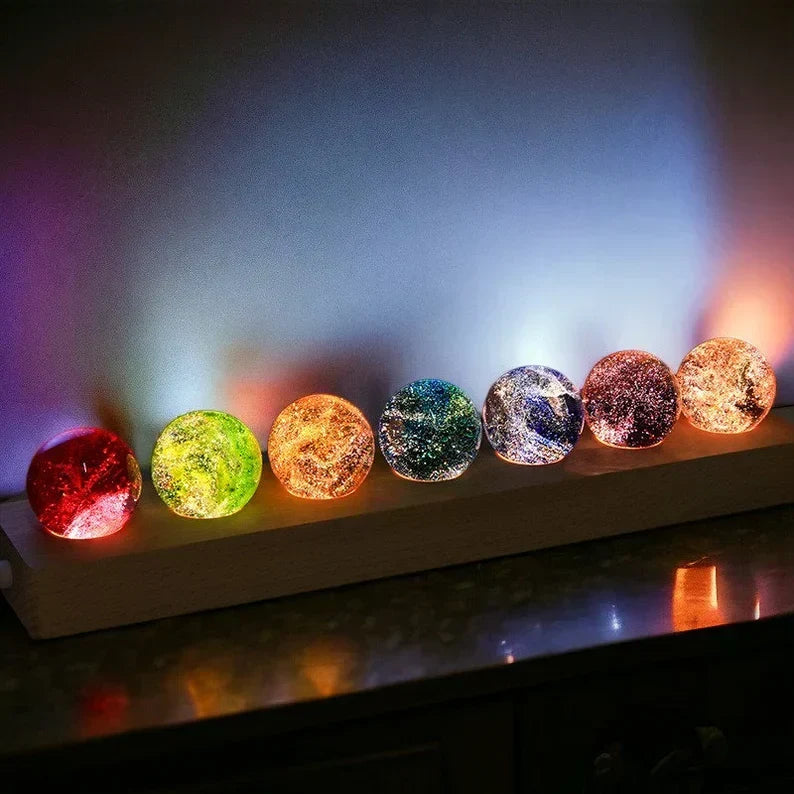 Lichtgevende Kosmische Kristallen - AstroGlow Orbs