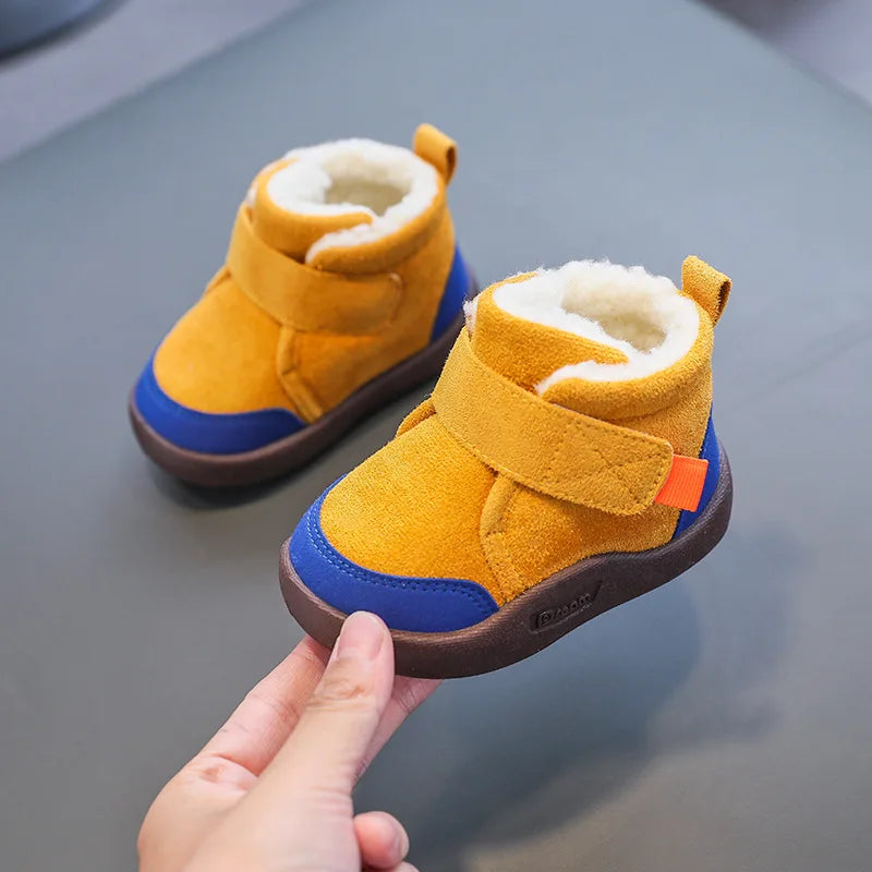 Gewatteerde winterlaarzen voor kinderen met klittenband – FrostPace (1+1 gratis) – Wintermagie-editie