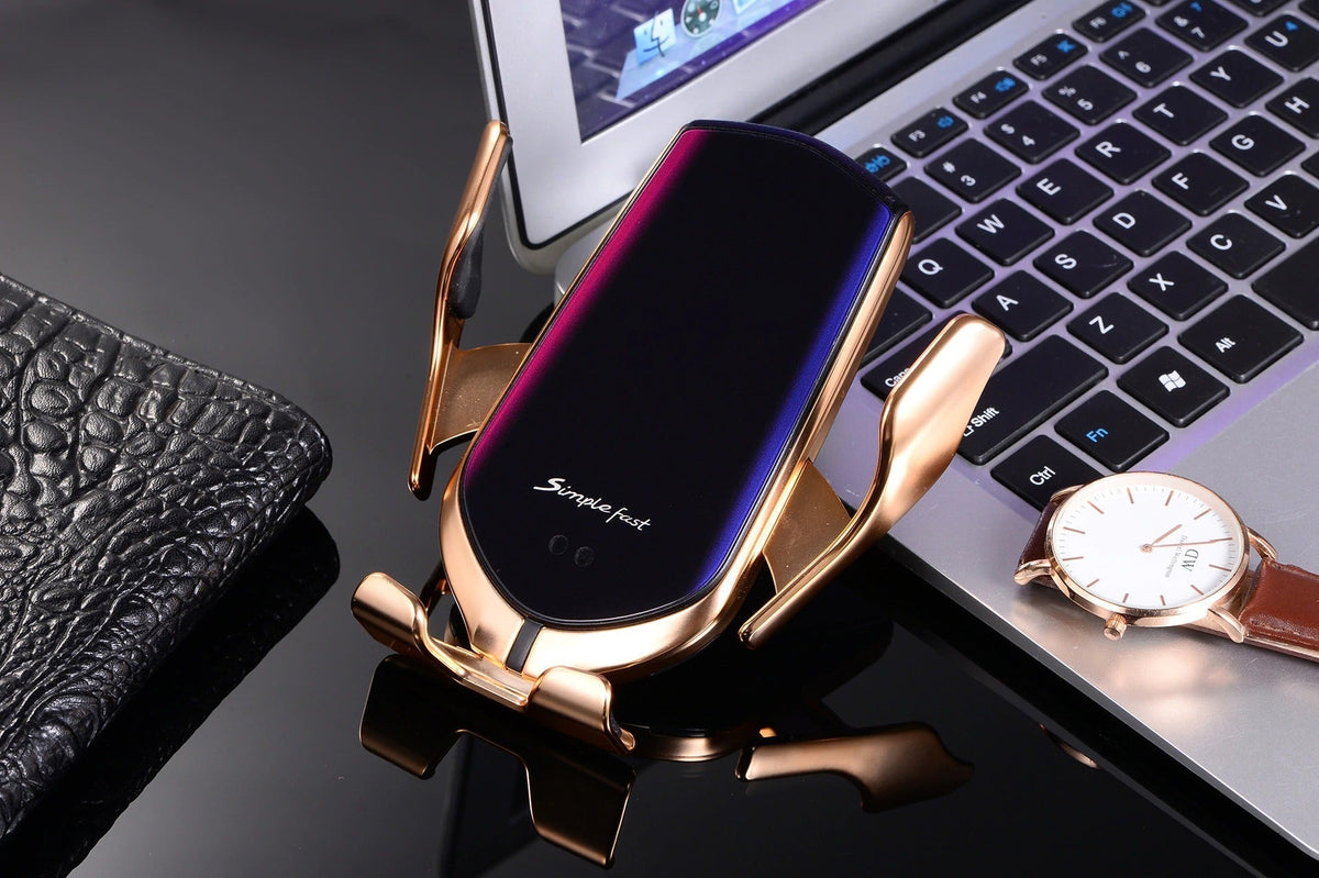Automatische Telefoonhouder met Draadloze Oplader – GripCharge