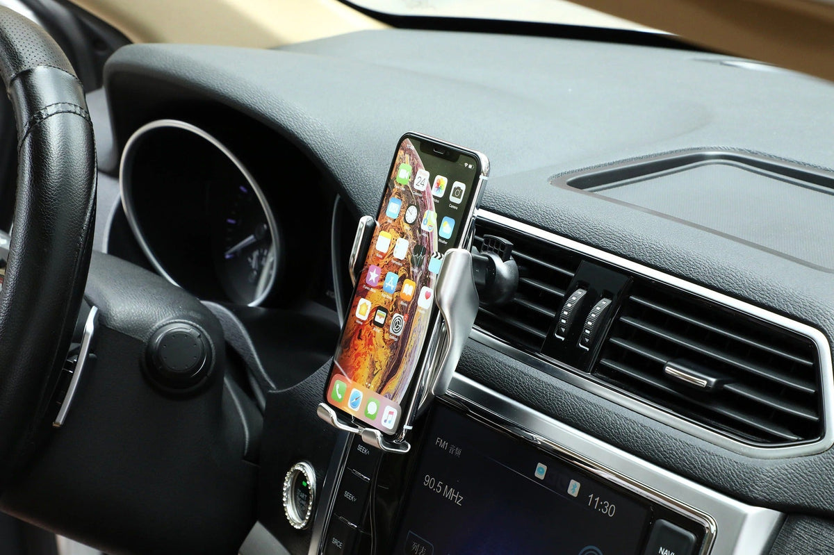 Automatische Telefoonhouder met Draadloze Oplader – GripCharge