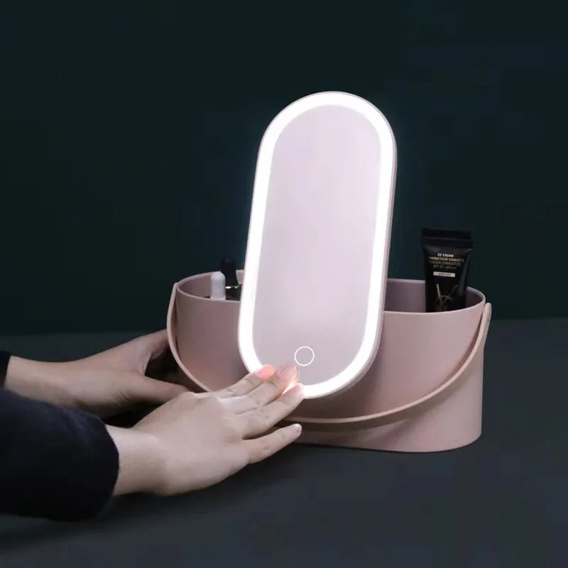 Make-up Koffer met LED Spiegel - Lumivault