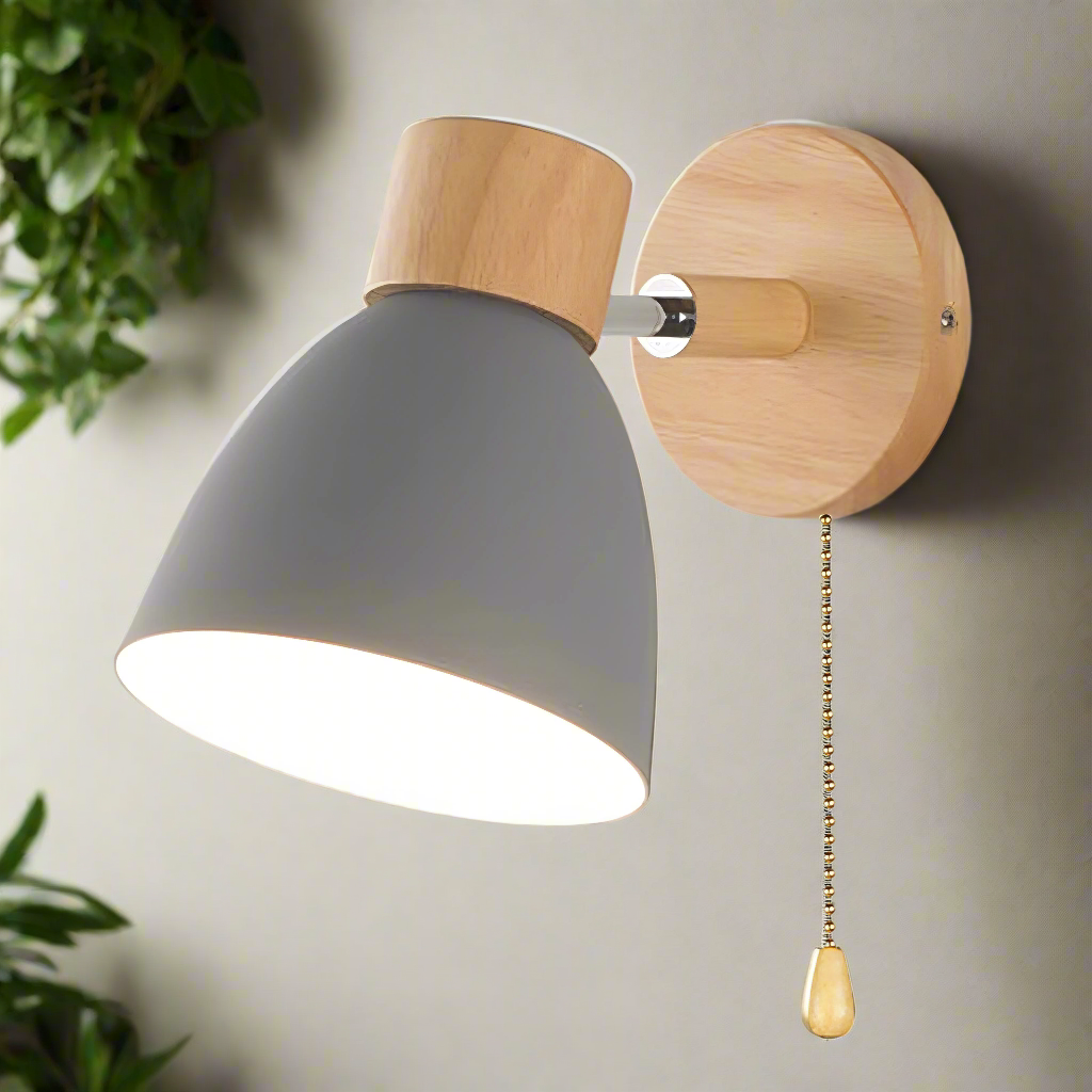 Scandinavische wandlampen met trekschakelaar