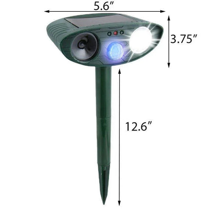 Solar ultrasone hertenverjager voor de tuin