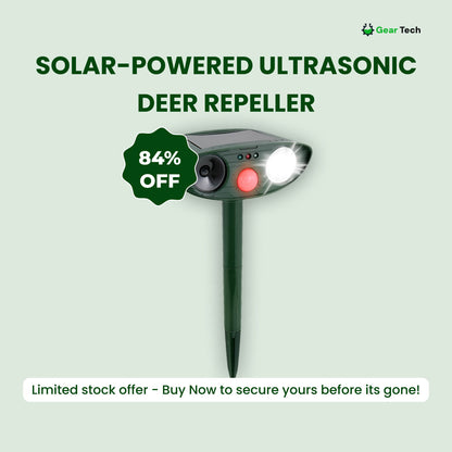 Solar ultrasone hertenverjager voor de tuin