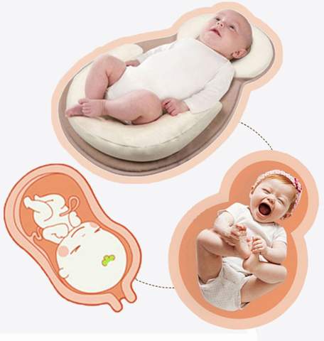 Ergonomisch draagbaar babybedje met hoofdsteun tegen afplatting van het hoofd – Slaapcocon