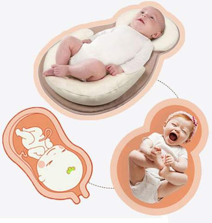 Ergonomisch draagbaar babybedje met hoofdsteun tegen afplatting van het hoofd – Slaapcocon
