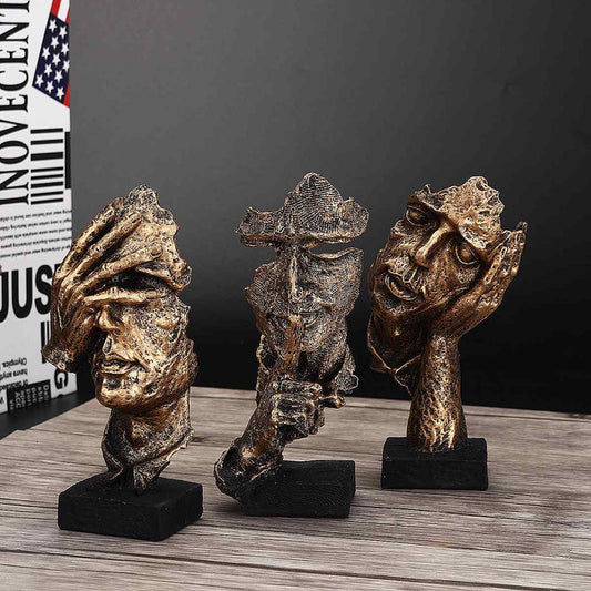 Abstract Gouden Sculptuur – Soren