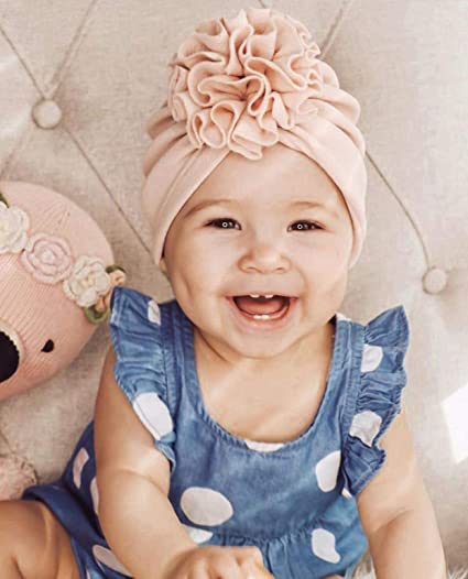 Zachte baby-turbanmuts met ruches – Herfstmagie KnuffelGlans (1+1 Gratis)