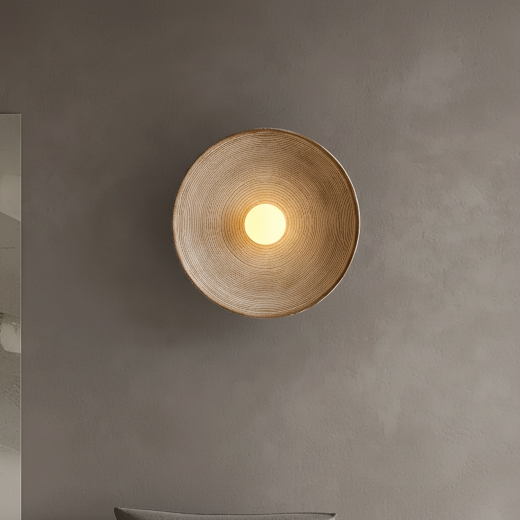 Ronde wandlamp van glashars - ResinLighto