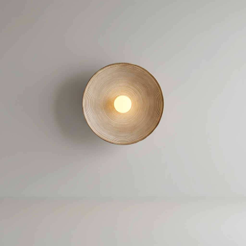 Ronde wandlamp van glashars - ResinLighto
