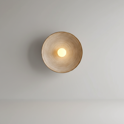 Ronde wandlamp van glashars - ResinLighto