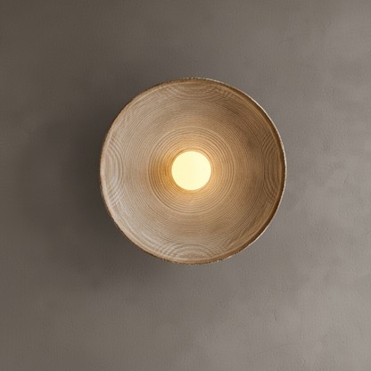 Ronde wandlamp van glashars - ResinLighto
