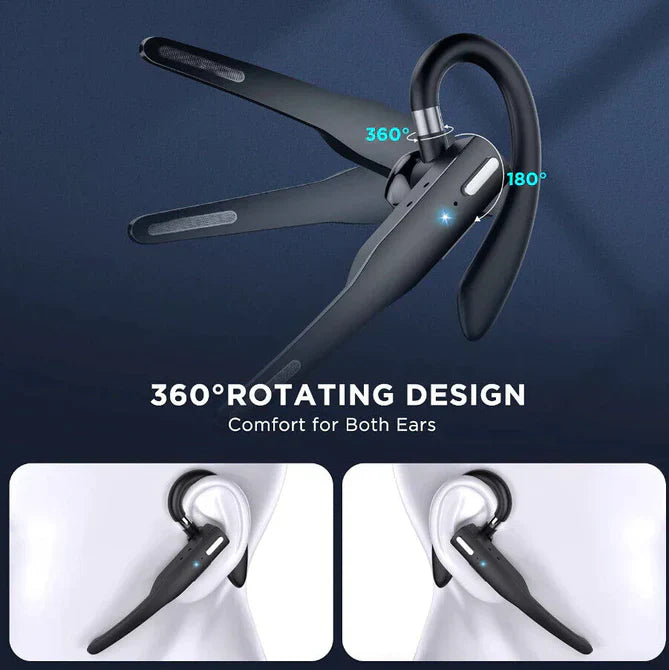 Draadloze Bluetooth 5.1 Headset met Dual Mic - RoadMic Pro