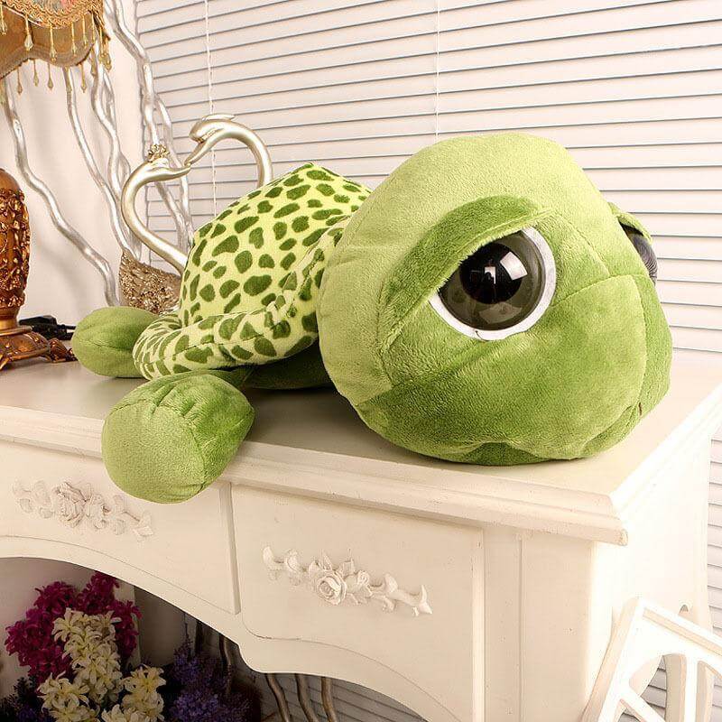 Zachte pluchen schildpadknuffel met realistisch ontwerp – Kuschelpanzli