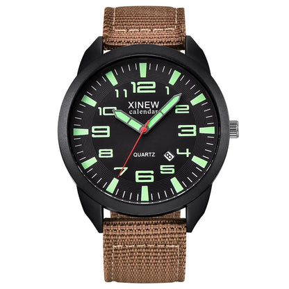 Quartz Horloge met Lichtgevende Wijzerplaat & Kalender – Lumo