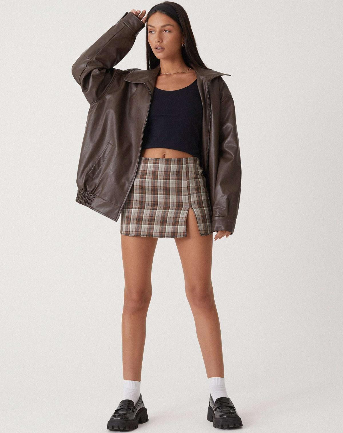 Oversized Los Leren Damesjasje – Yara
